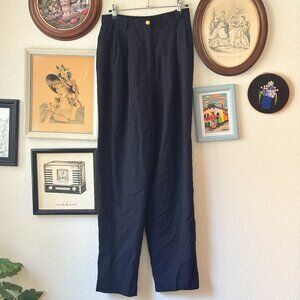 Vintage Wool Navy Slacks